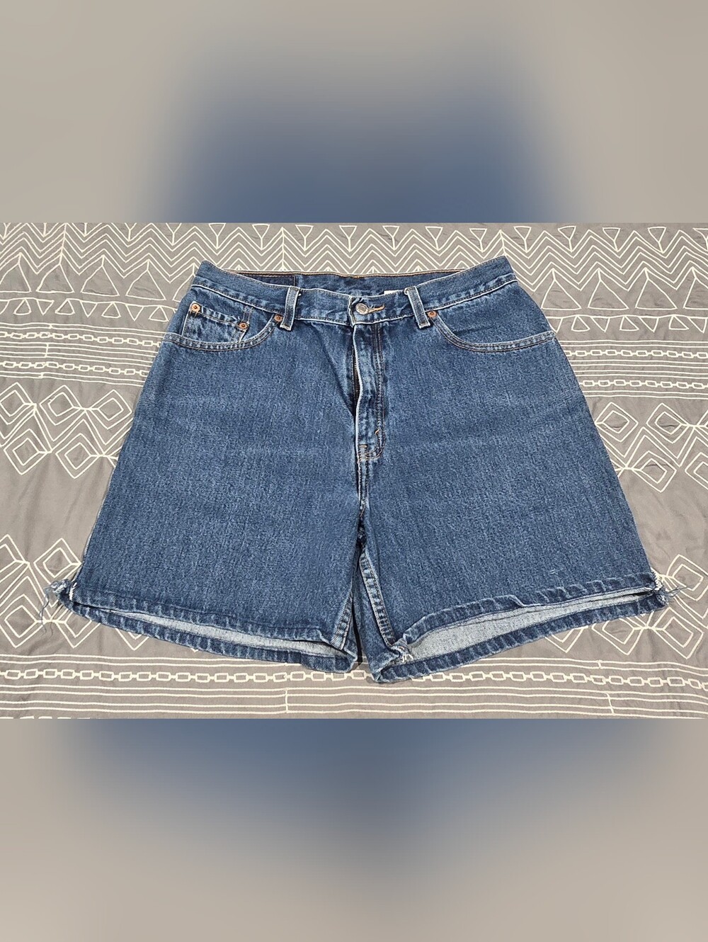 Vintage Levis 90s High Waisted Denim Shorts Size 10
